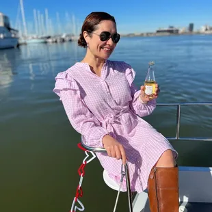 The suncruiser offers a back patio with two additional seats.