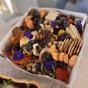 Bring your own food and beverages or order custom charcuterie from our neighbors at Mosley's Cafe.