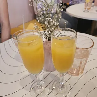 Complimentary mimosas
