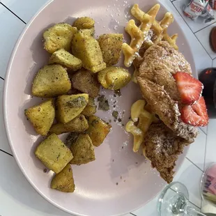 Chicken and waffles
