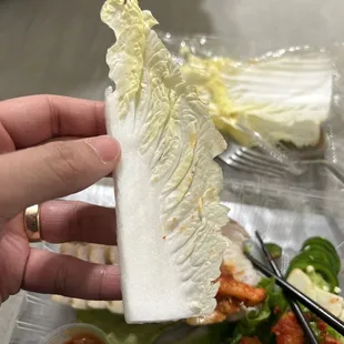 Cabbage for the bossum was all stem