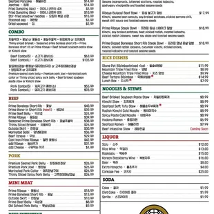 menu, sushi and sashimi