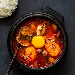 Seafood Soft Tofu Soup