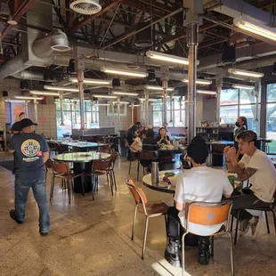 Inside the restaurant