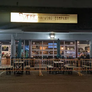 the outside of the building