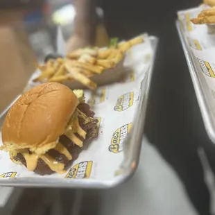 Smash burger combo!!! Wow delicious