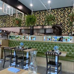 the interior of a restaurant