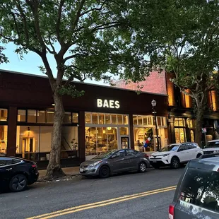 cars parked on the side of the road