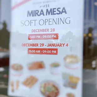 Soft opening on December 28 at 1:00 PM - 9:00 PM  December 29, 2023 - January 4, 2024 at 11:00 AM - 9:00 PM