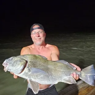 Think it's a keeper ... caught on Baffin Bay Inn pier..