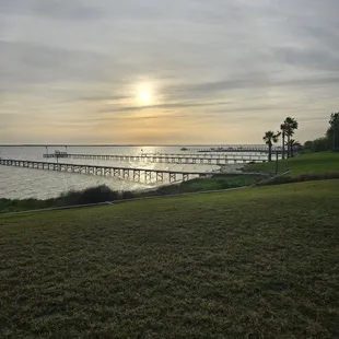 Great view of the sunrise from Baffin Bay Inn.