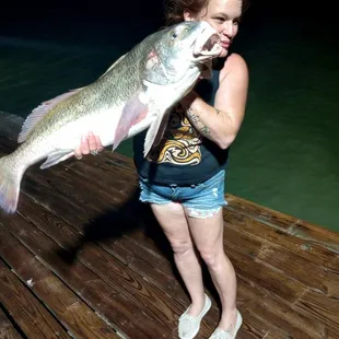 ¿78(The biggest one I've ever caught on rob and reel,(34). talk about a adrenaline rush.. Awesome night..