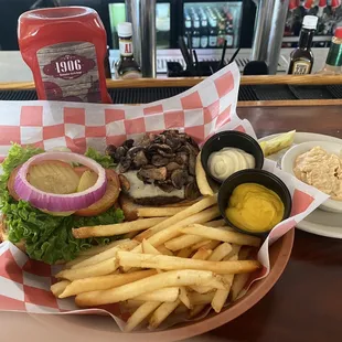 Mushroom Swiss Burger
