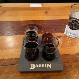 Kranpus Stout, Mickey Redmond Amber, eye of the porter, and don&apos;t tell Scotty scotch ale. All good! Love the scotch ale!