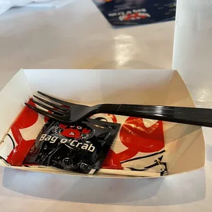 Utensil, bib, gloves