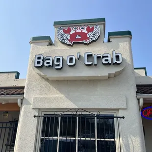 Outside of the restaurant.
