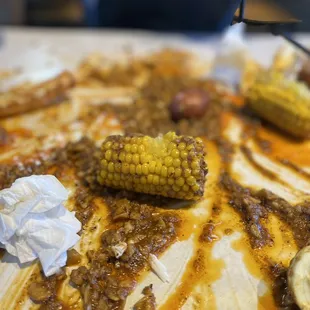 Corn on Cob in atomic sauce