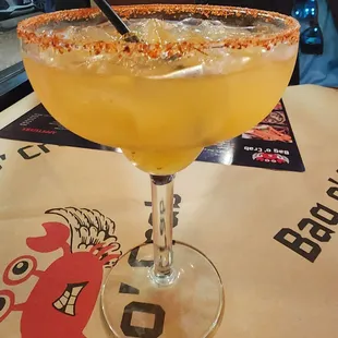  a margarita in a glass