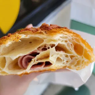 Ham and cheese croissant