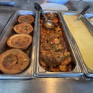 Quiches and lemon butter sauce
