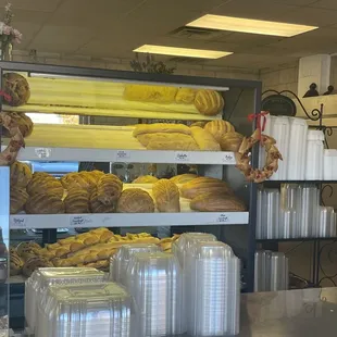 a variety of breads and pastries