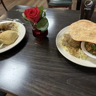 Fresh roses on every table