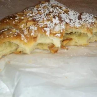 Almond Croissant. Sorry I munched on it before the photo