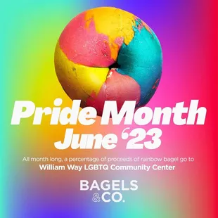 a poster for pride month