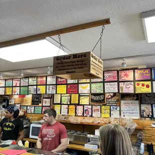 customers at counter