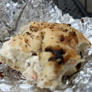 Bagel and veggie cream cheese