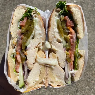 Chicken Pro Bagel Sandwich