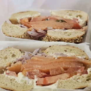 Nova Lox Sandwich