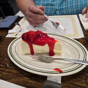 Strawberry cheesecake! Stole the show!
