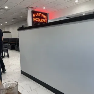 View from the corner booth