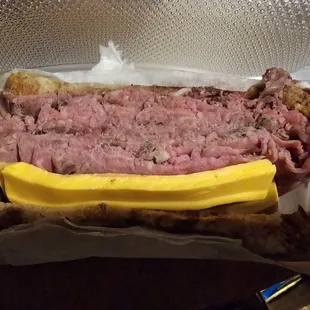Roast Beef &amp; American on Rye