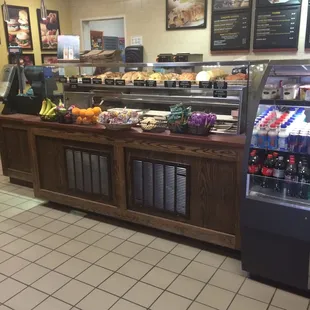 Fresh bagels and toppings.