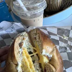 Cowboy on jalepeno bagel