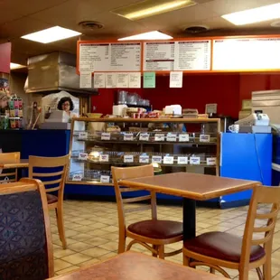 the inside of the restaurant