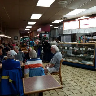 people sitting in a restaurant