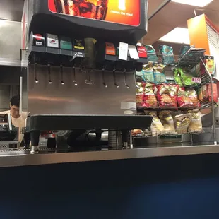 Inside by the coffee &amp; drinks