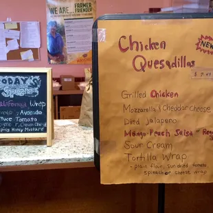 Pretty much every sign is handwritten. Gives it a real mom and pop kind of feel.