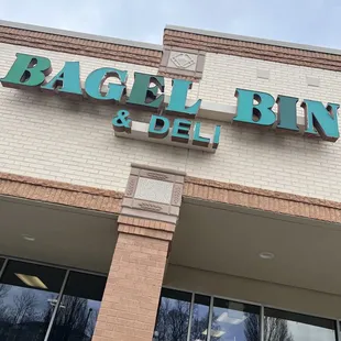 the front of the bagel bin and deli