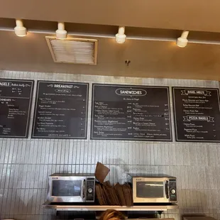 Updated menu as of January 2025