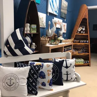 Inside: shop area