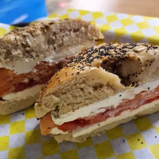 Lox bagel, $10