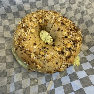 Everything Bagel with Chive Cream Cheese ($3.99)