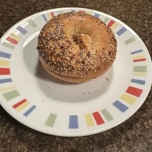 Look at this beautiful mish mash bagel!