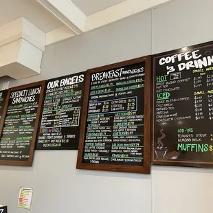 Menu board