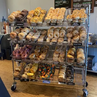 Bagel selection on a weekend