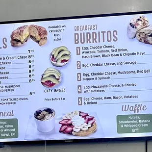 Updated Menu as of 12/18/22